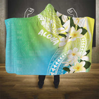 Aloha Hawaii Festive Hooded Blanket Frangipani Lace Classic - Summer Vibes LT7 - Polynesian Pride