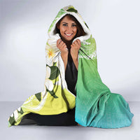 Aloha Hawaii Festive Hooded Blanket Frangipani Lace Classic - Summer Vibes LT7 - Polynesian Pride