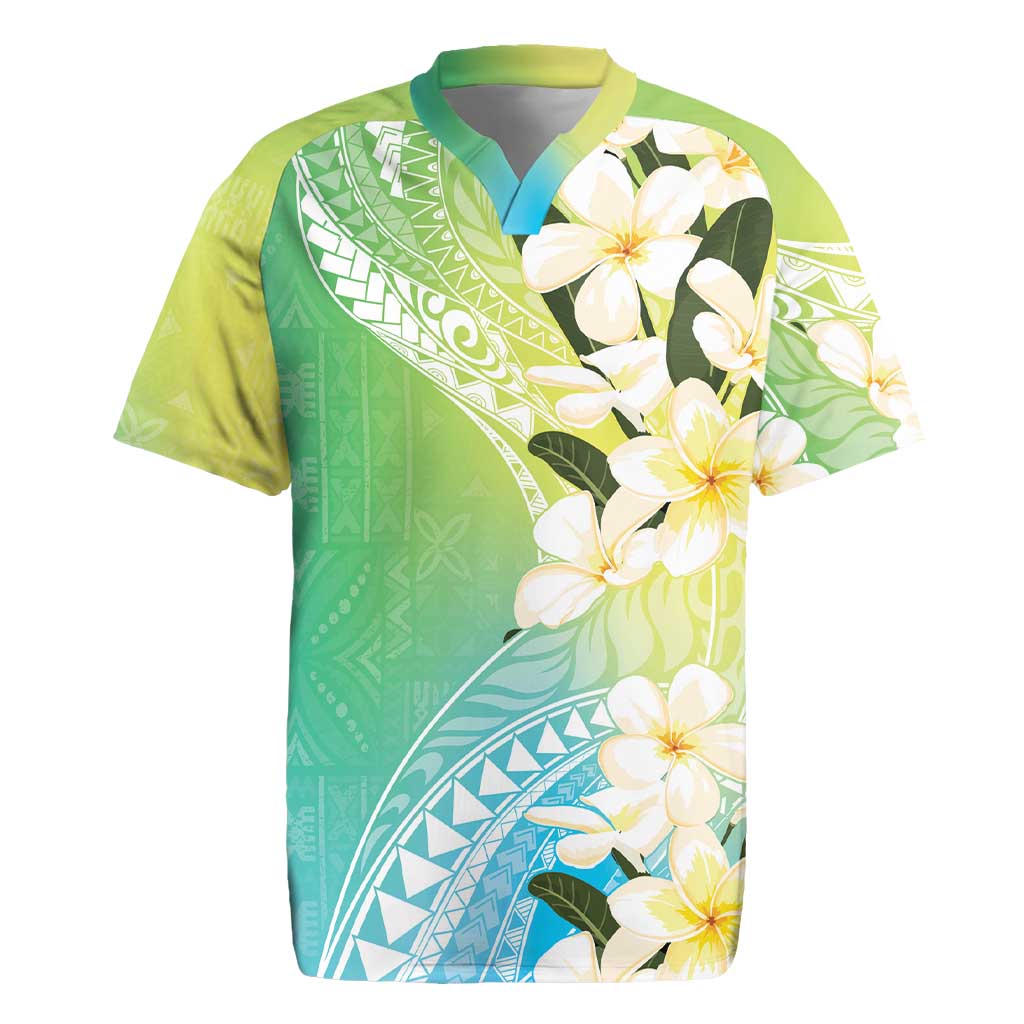 Aloha Hawaii Festive Rugby Jersey Frangipani Lace Classic - Summer Vibes