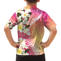 Aloha Hawaii Festive Family Matching Off Shoulder Short Dress and Hawaiian Shirt Frangipani Lace Classic - Spring Vibes