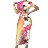 Aloha Hawaii Festive Family Matching Short Sleeve Bodycon Dress and Hawaiian Shirt Frangipani Lace Classic - Spring Vibes