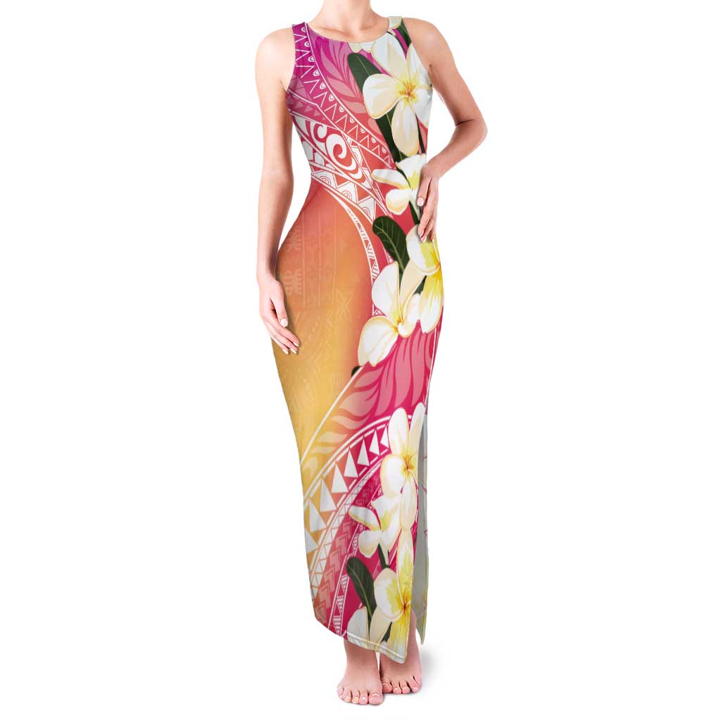 Aloha Hawaii Festive Tank Maxi Dress Frangipani Lace Classic - Spring Vibes
