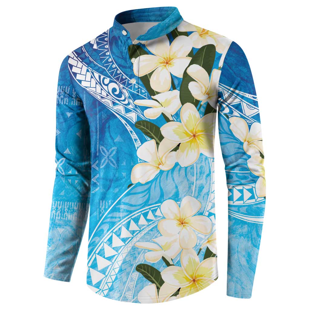 Aloha Hawaii Festive Button Sweatshirt Frangipani Lace Classic - Oceanic