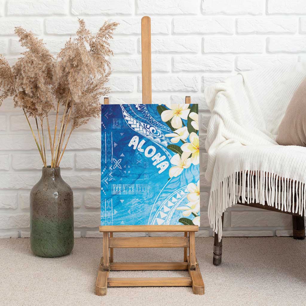 Aloha Hawaii Festive Canvas Wall Art Frangipani Lace Classic - Oceanic