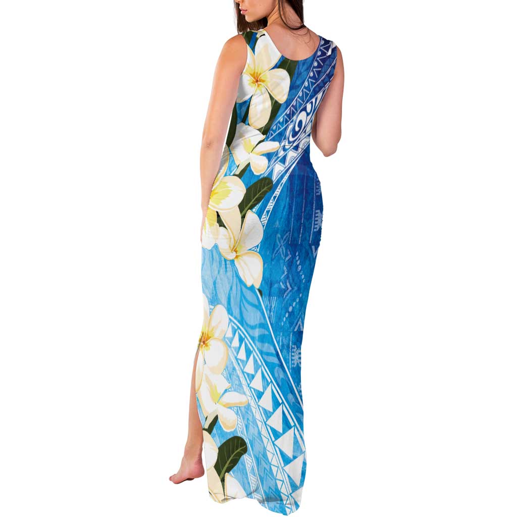 Aloha Hawaii Festive Tank Maxi Dress Frangipani Lace Classic - Oceanic