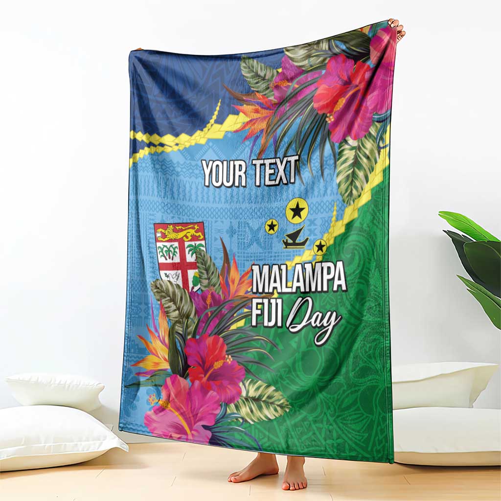 Personalized Malampa Fiji Day Together We Grow Blanket Special Tapa Mix - Polynesian Pride