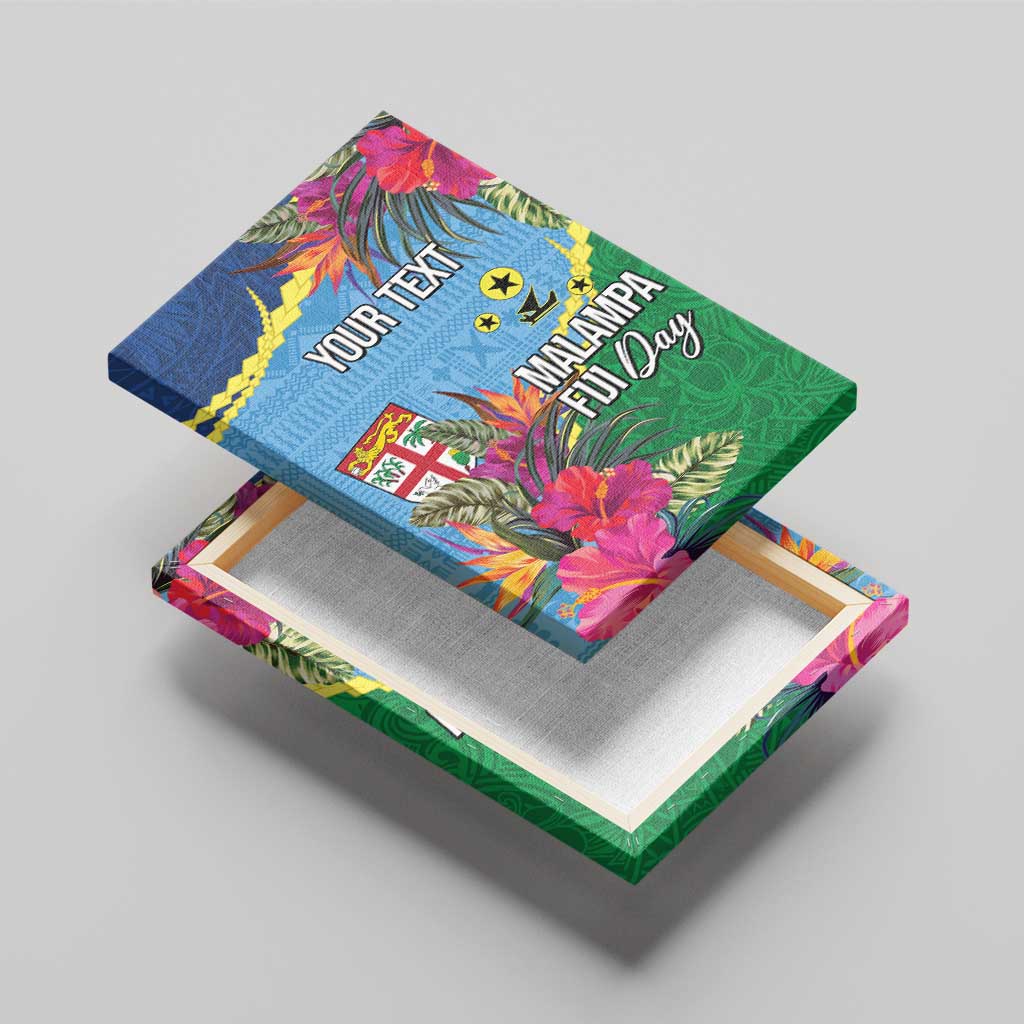 Personalized Malampa Fiji Day Together We Grow Canvas Wall Art Special Tapa Mix - Polynesian Pride