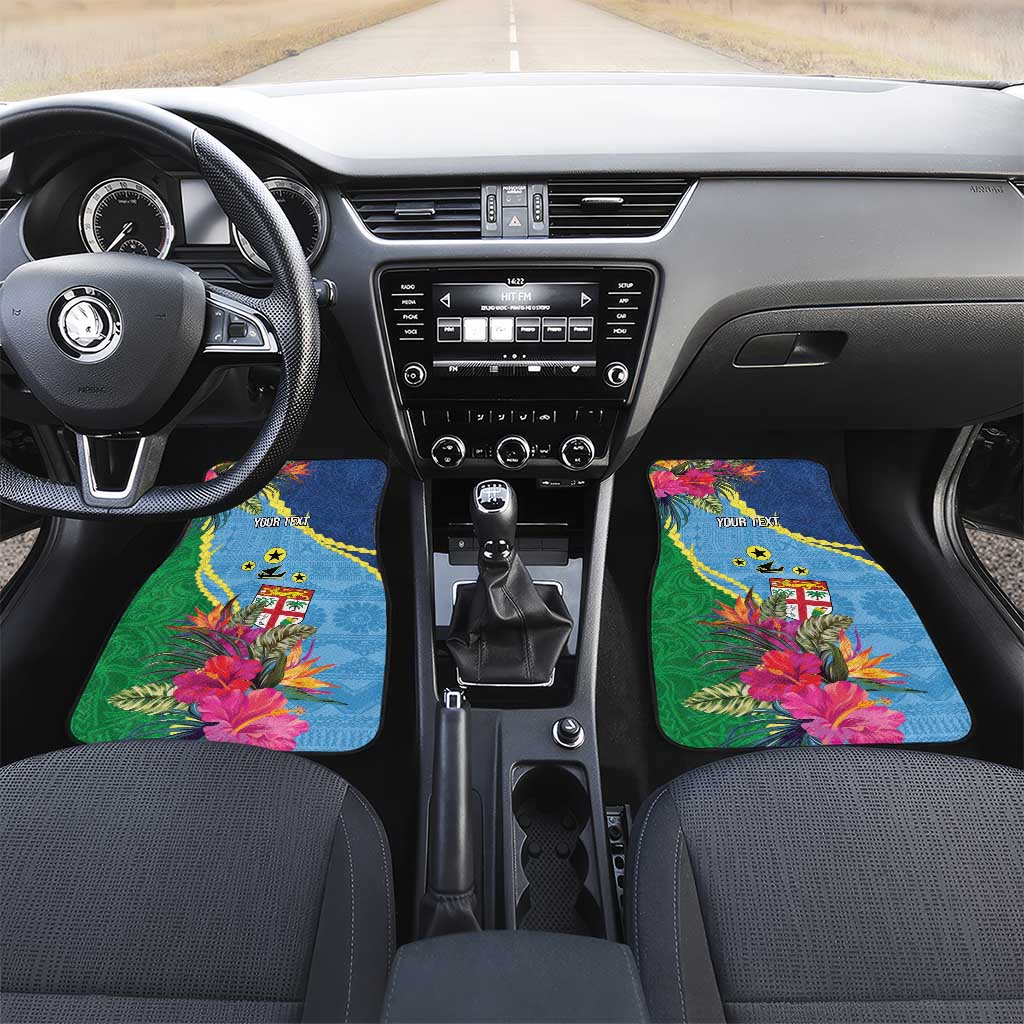 Personalized Malampa Fiji Day Together We Grow Car Mats Special Tapa Mix - Polynesian Pride