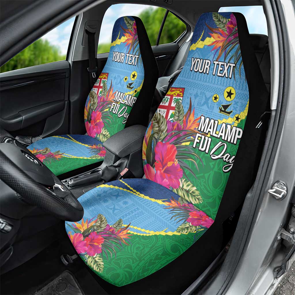 Personalized Malampa Fiji Day Together We Grow Car Seat Cover Special Tapa Mix - Polynesian Pride