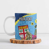 Personalized Malampa Fiji Day Together We Grow Ceramic Mug Special Tapa Mix - Polynesian Pride