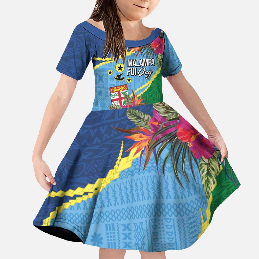 Personalized Malampa Fiji Day Together We Grow Family Matching Off Shoulder Maxi Dress and Hawaiian Shirt Special Tapa Mix - Polynesian Pride