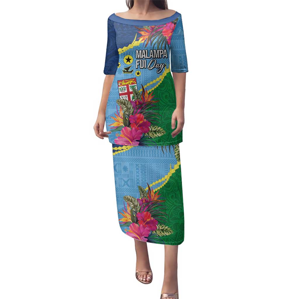 Personalized Malampa Fiji Day Together We Grow Family Matching Puletasi and Hawaiian Shirt Special Tapa Mix - Polynesian Pride