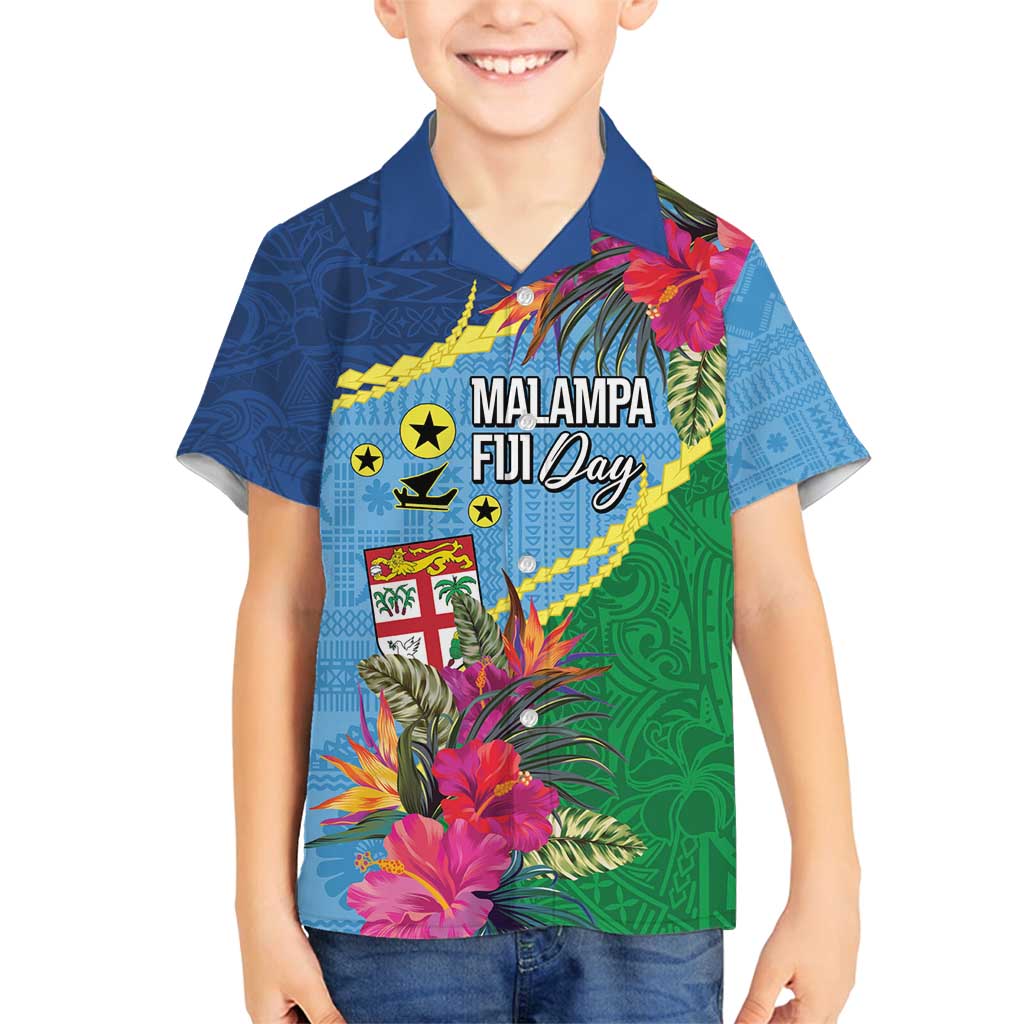 Personalized Malampa Fiji Day Together We Grow Family Matching Puletasi and Hawaiian Shirt Special Tapa Mix - Polynesian Pride