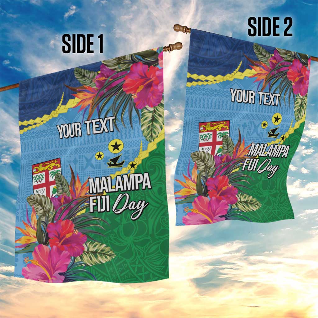 Personalized Malampa Fiji Day Together We Grow Garden Flag Special Tapa Mix - Polynesian Pride