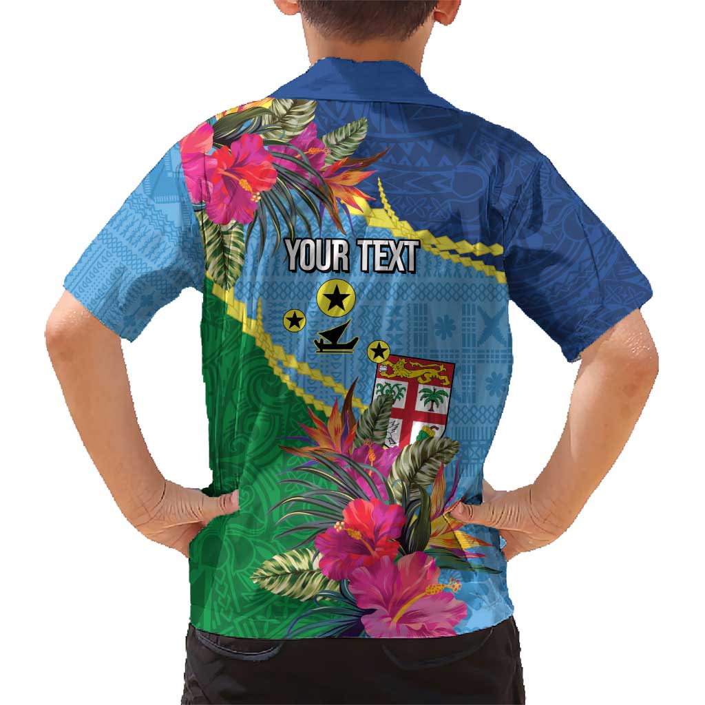 Personalized Malampa Fiji Day Together We Grow Kid Hawaiian Shirt Special Tapa Mix - Polynesian Pride