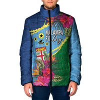 Personalized Malampa Fiji Day Together We Grow Padded Jacket Special Tapa Mix - Polynesian Pride