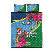 Personalized Malampa Fiji Day Together We Grow Quilt Bed Set Special Tapa Mix - Polynesian Pride