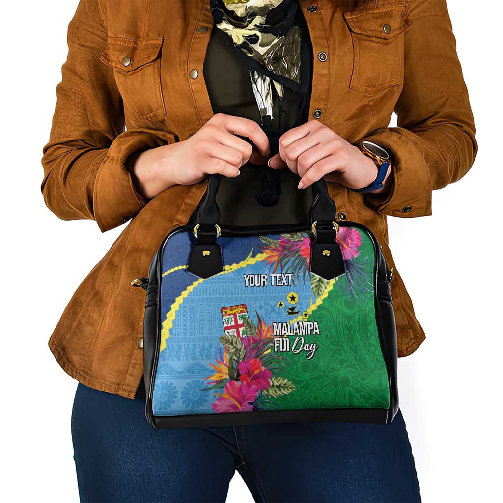 Personalized Malampa Fiji Day Together We Grow Shoulder Handbag Special Tapa Mix - Polynesian Pride