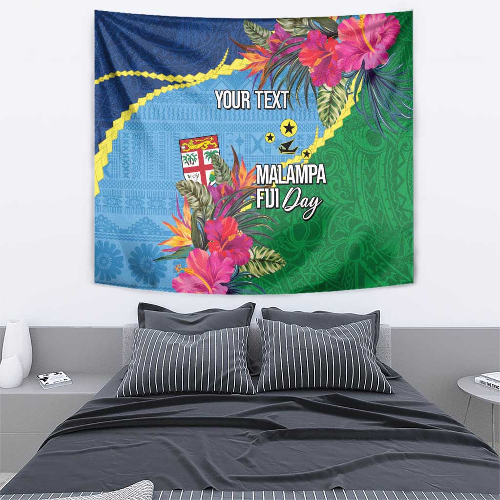 Personalized Malampa Fiji Day Together We Grow Tapestry Special Tapa Mix - Polynesian Pride