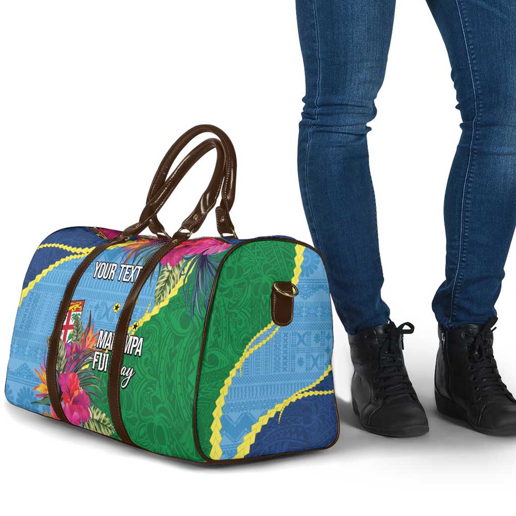 Personalized Malampa Fiji Day Together We Grow Travel Bag Special Tapa Mix - Polynesian Pride