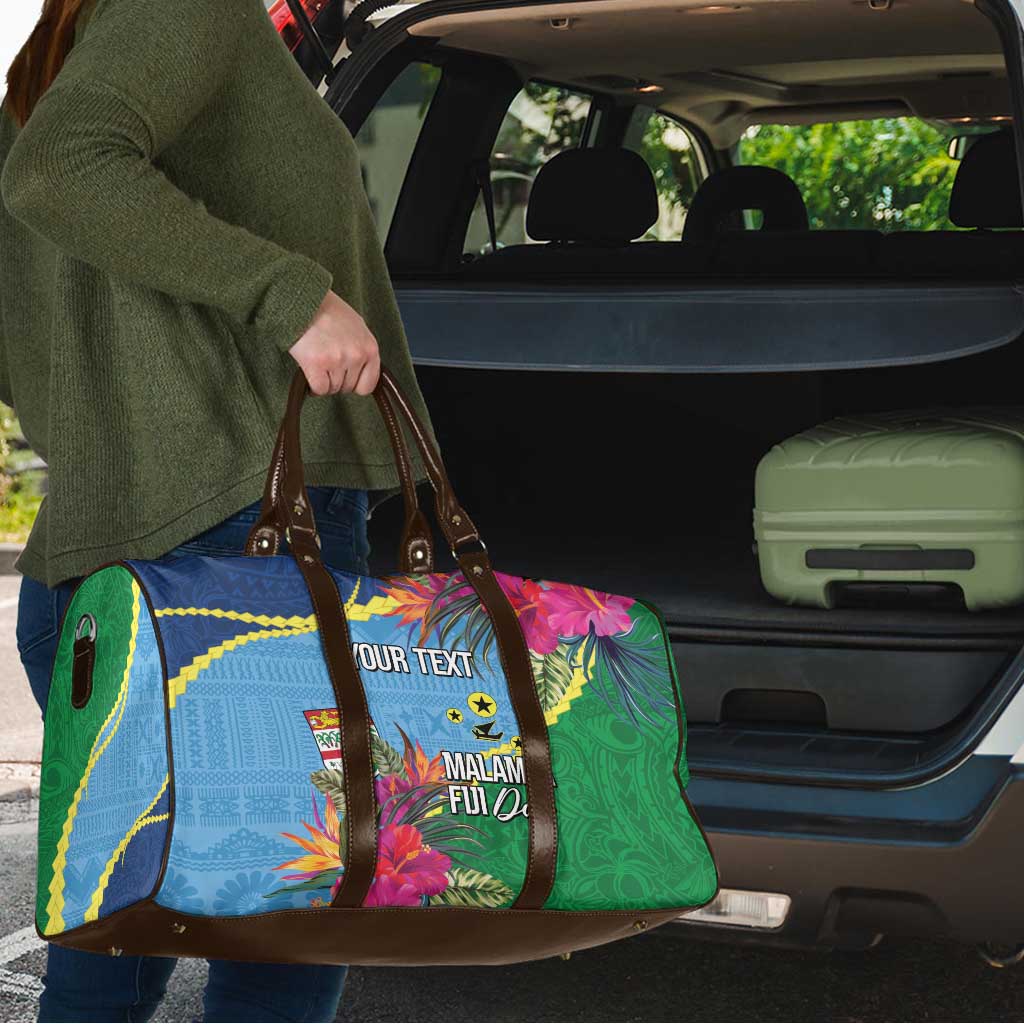 Personalized Malampa Fiji Day Together We Grow Travel Bag Special Tapa Mix - Polynesian Pride