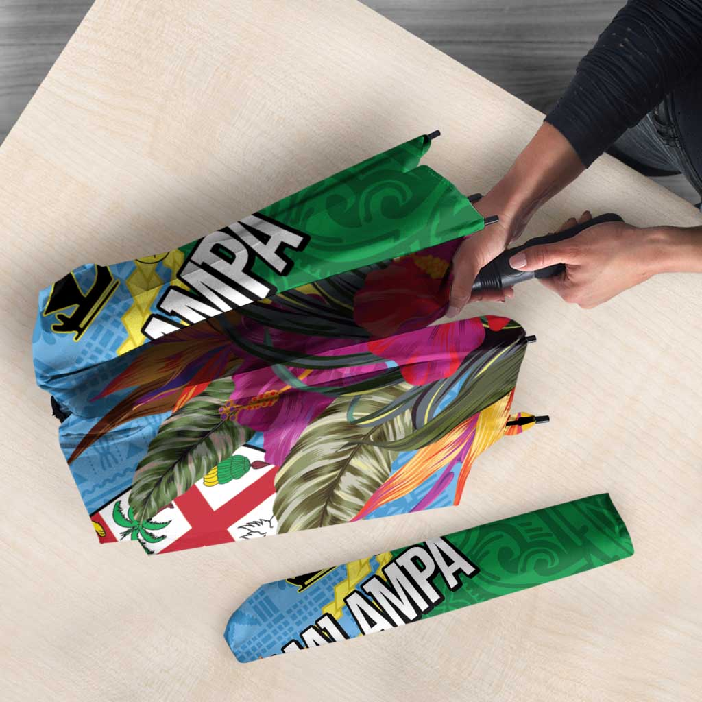 Personalized Malampa Fiji Day Together We Grow Umbrella Special Tapa Mix - Polynesian Pride