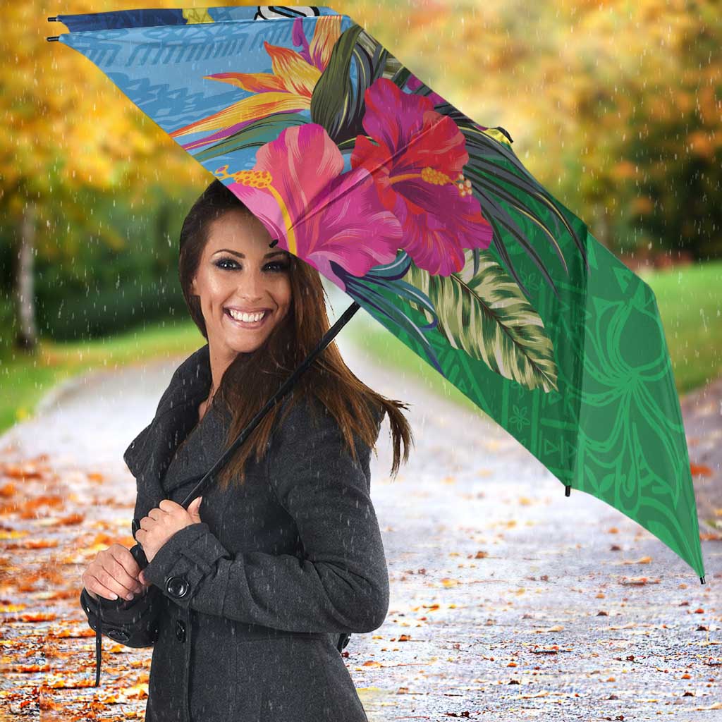 Personalized Malampa Fiji Day Together We Grow Umbrella Special Tapa Mix - Polynesian Pride