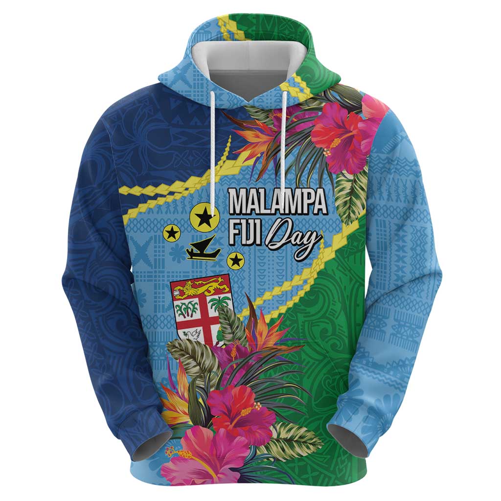Personalized Malampa Fiji Day Together We Grow Zip Hoodie Special Tapa Mix LT7 - Polynesian Pride