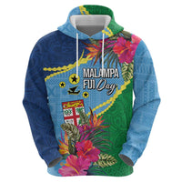 Personalized Malampa Fiji Day Together We Grow Zip Hoodie Special Tapa Mix LT7 - Polynesian Pride