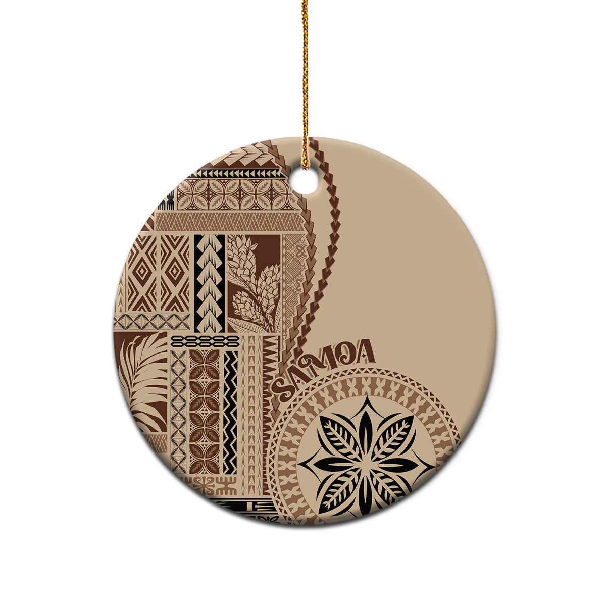 Samoa Siapo Motif Ceramic Ornament Classic Style LT7 - Polynesian Pride