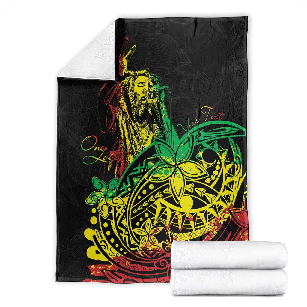 Personalised Reggae Jawaiian Festive Blanket Mix Polynesian