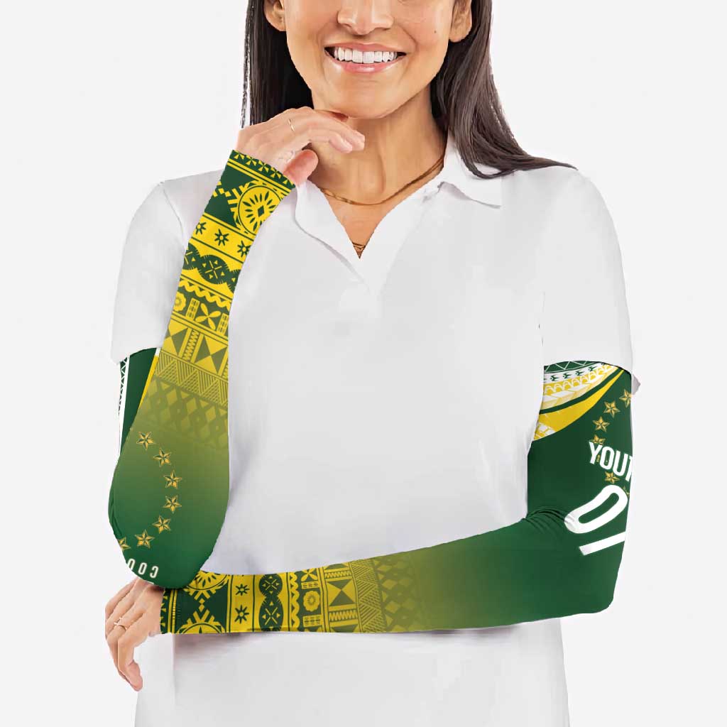 Cook Islands Rugby Custom Arm Sleeves Kuki Avaiki LT7 - Polynesian Pride