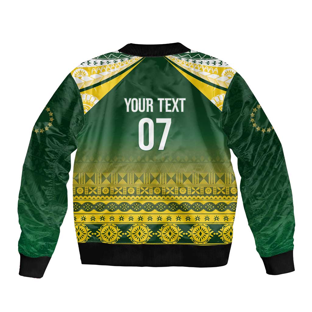 Cook Islands Rugby Custom Bomber Jacket Kuki Avaiki LT7 - Polynesian Pride