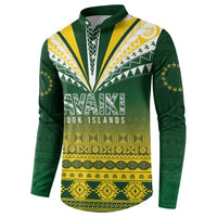Cook Islands Rugby Custom Button Sweatshirt Kuki Avaiki - Polynesian Pride