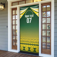 Cook Islands Rugby Custom Door Cover Kuki Avaiki LT7 - Polynesian Pride