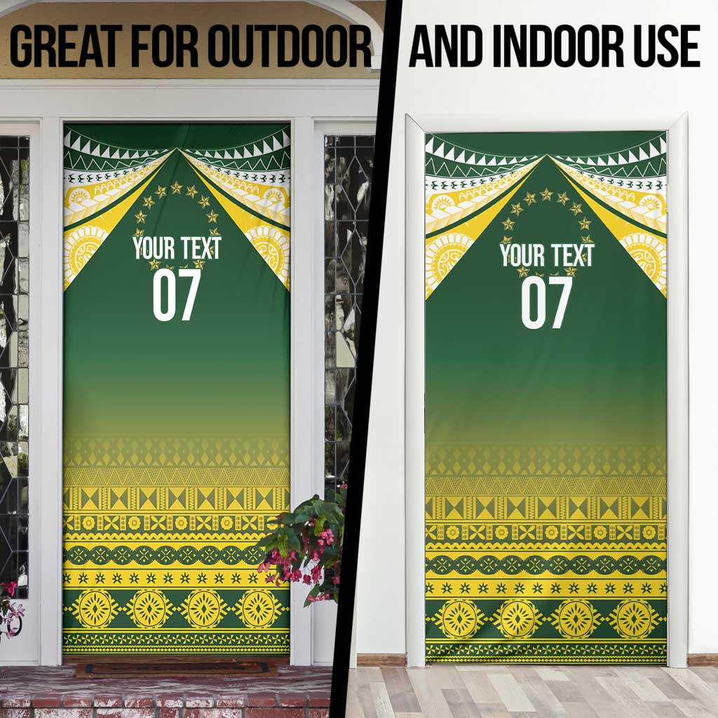 Cook Islands Rugby Custom Door Cover Kuki Avaiki LT7 - Polynesian Pride