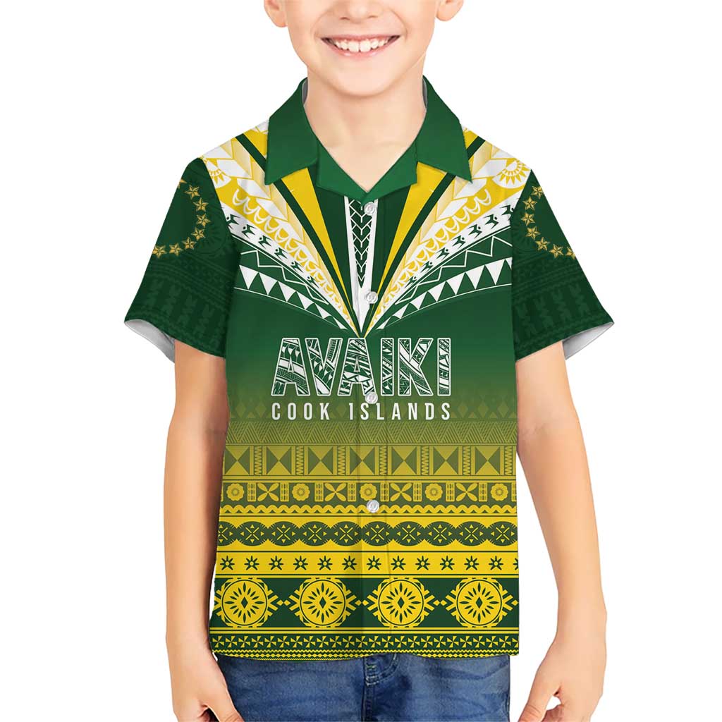 Cook Islands Rugby Custom Family Matching Short Sleeve Bodycon Dress and Hawaiian Shirt Kuki Avaiki - Polynesian Pride