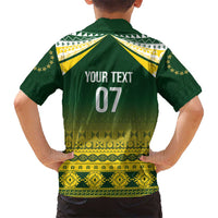 Cook Islands Rugby Custom Kid Hawaiian Shirt Kuki Avaiki LT7 - Polynesian Pride