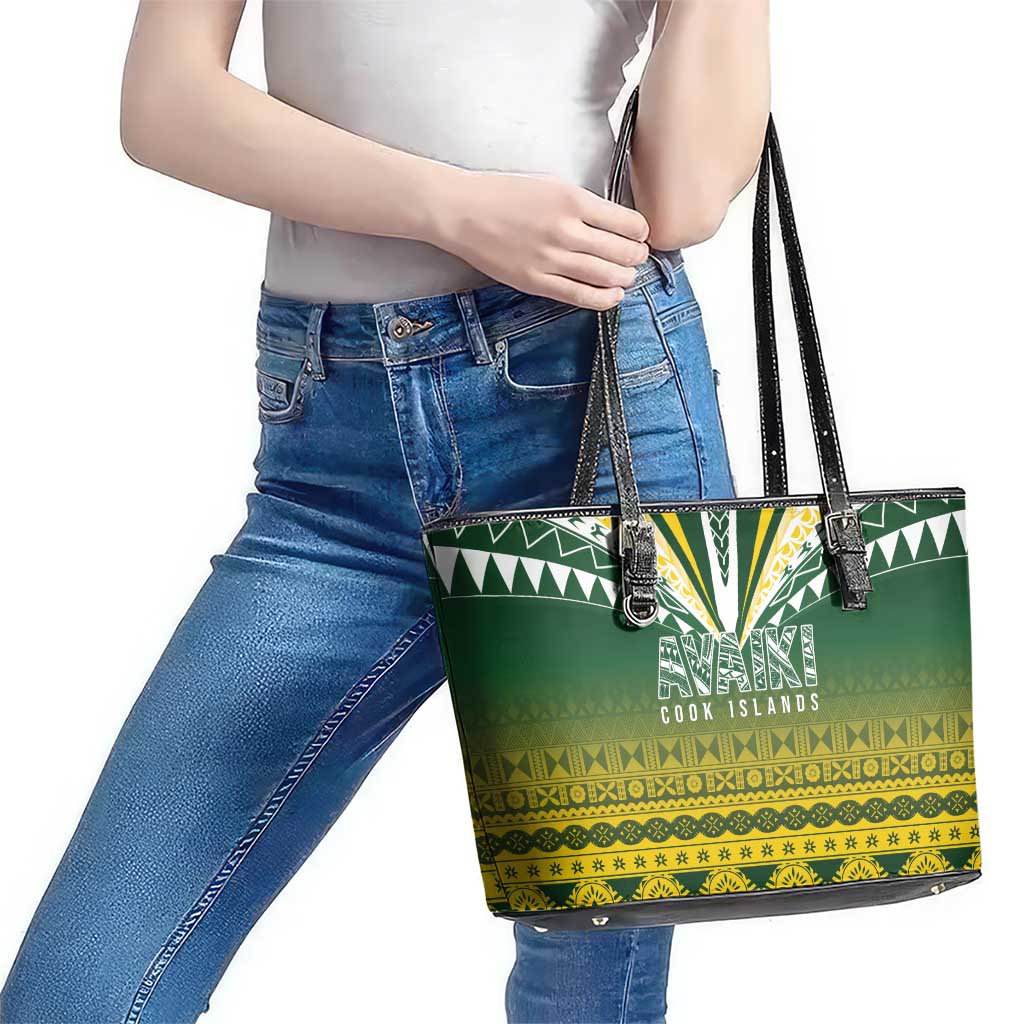 Cook Islands Rugby Leather Tote Bag Kuki Avaiki LT7 - Polynesian Pride