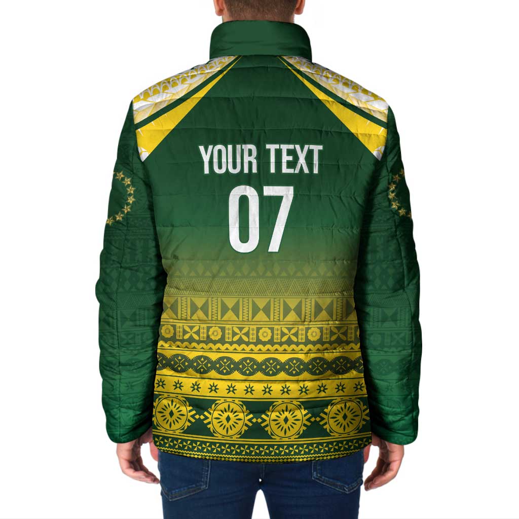 Cook Islands Rugby Custom Padded Jacket Kuki Avaiki LT7 - Polynesian Pride