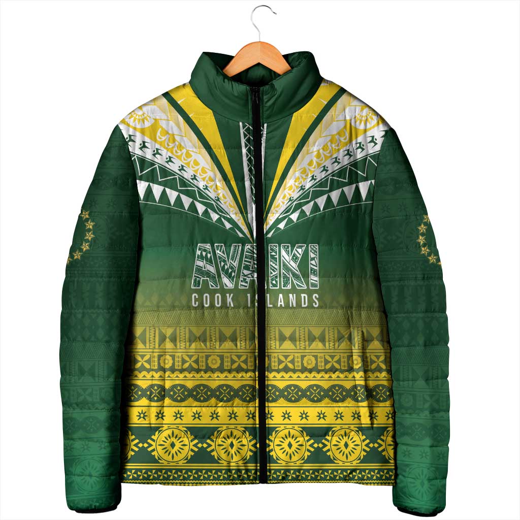 Cook Islands Rugby Custom Padded Jacket Kuki Avaiki LT7 - Polynesian Pride