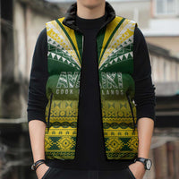 Cook Islands Rugby Custom Sleeveless Puffer Jacket Kuki Avaiki LT7 - Polynesian Pride