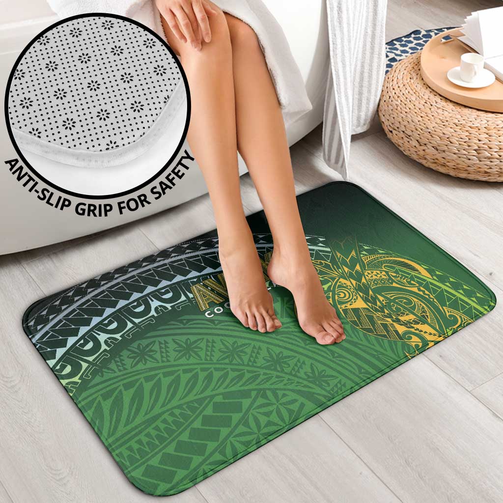 Cook Islands Rugby Kuki Avaiki Bathroom Set Tribal Turtle LT7 - Polynesian Pride