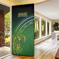 Cook Islands Rugby Kuki Avaiki Door Cover Tribal Turtle LT7 - Polynesian Pride