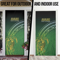 Cook Islands Rugby Kuki Avaiki Door Cover Tribal Turtle LT7 - Polynesian Pride