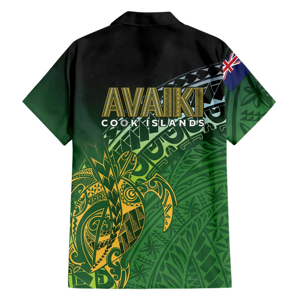 Cook Islands Rugby Kuki Avaiki Family Matching Tank Maxi Dress and Hawaiian Shirt Tribal Turtle LT7 - Polynesian Pride