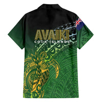 Cook Islands Rugby Kuki Avaiki Family Matching Tank Maxi Dress and Hawaiian Shirt Tribal Turtle LT7 - Polynesian Pride