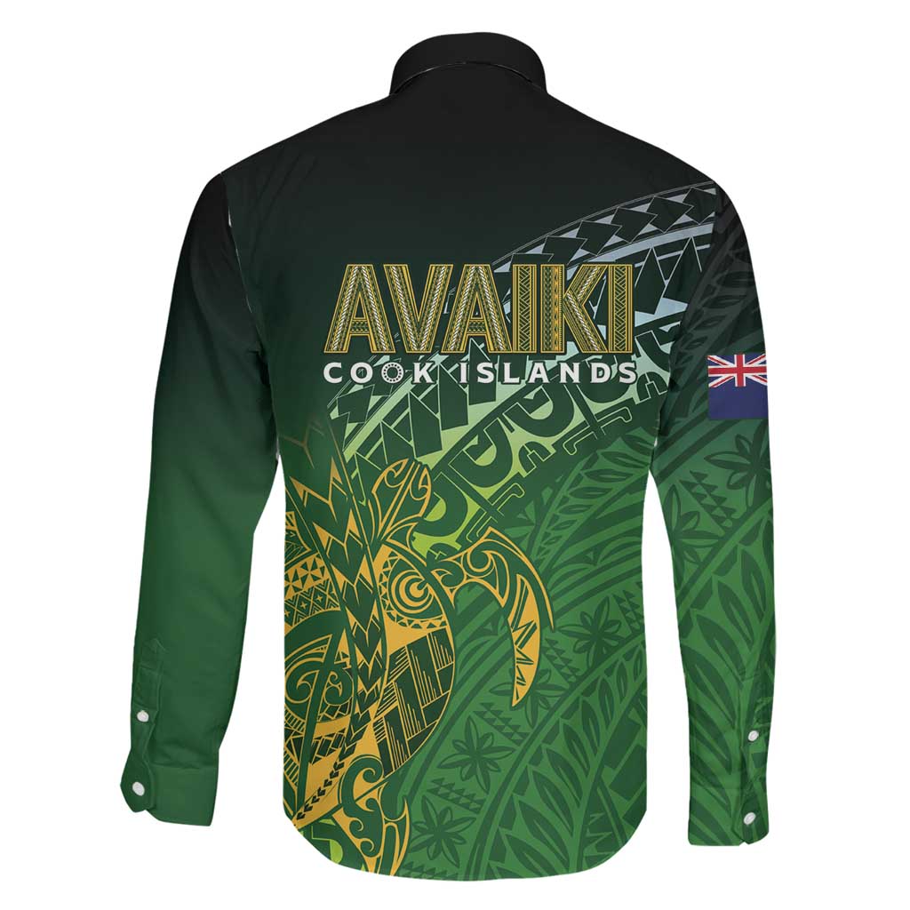 Cook Islands Rugby Kuki Avaiki Family Matching Tank Maxi Dress and Hawaiian Shirt Tribal Turtle LT7 - Polynesian Pride