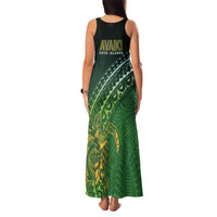 Cook Islands Rugby Kuki Avaiki Family Matching Tank Maxi Dress and Hawaiian Shirt Tribal Turtle LT7 - Polynesian Pride