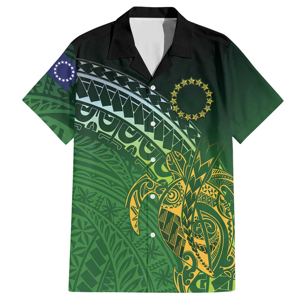 Cook Islands Rugby Kuki Avaiki Hawaiian Shirt Tribal Turtle - Polynesian Pride